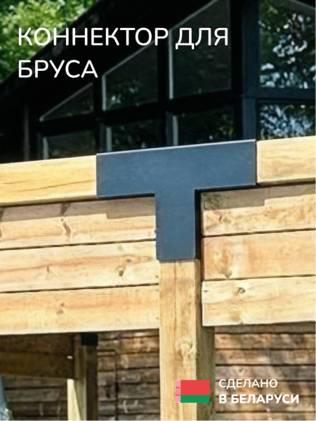 Коннектор для бруса, опора для бруса SCANDINAF TRUO 100x100