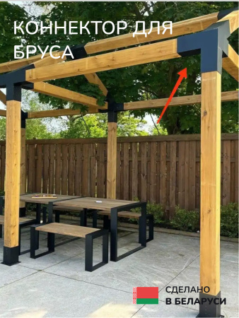 Коннектор для бруса, опора для бруса SCANDINAF QUATRO 30 100х100